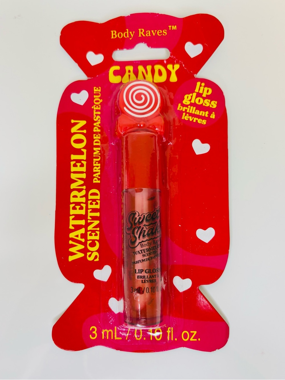 Body Raves Candy Lip Gloss in Watermelon scent